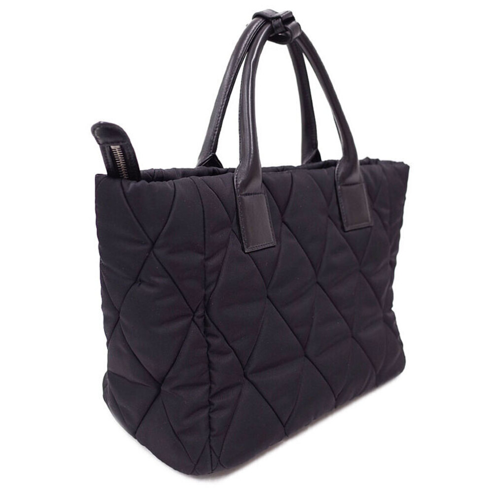 PRADA Quilted Tote Shoulder Bag Black - Picture 2 of 5